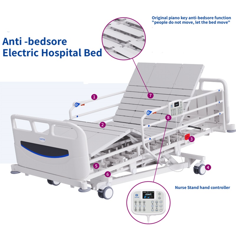 Custom anti bedsore hospital bed