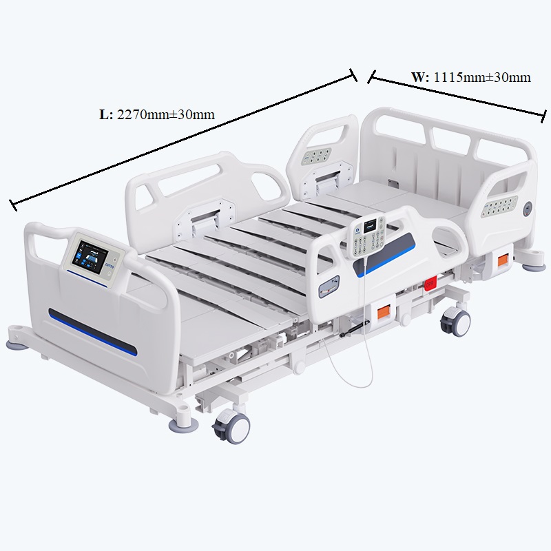 8 Functions Electric Medical ICU Care Bed