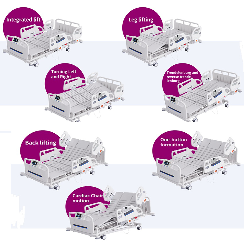 electric hospital bed for patient